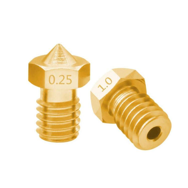 8 PCS Bugatti 3D Printer Accessories E3D-V5 V6 Nozzle M6 Thread Consumables Hot Nozzle, Size:3/0.8mm
