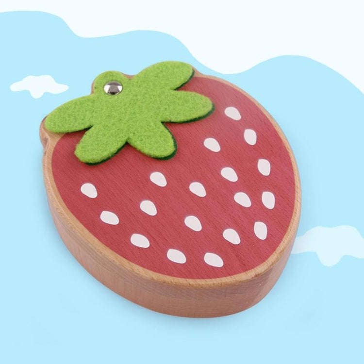 Strawberry Preserved Baby Teeth Wooden Preservation Box(English Stickers)