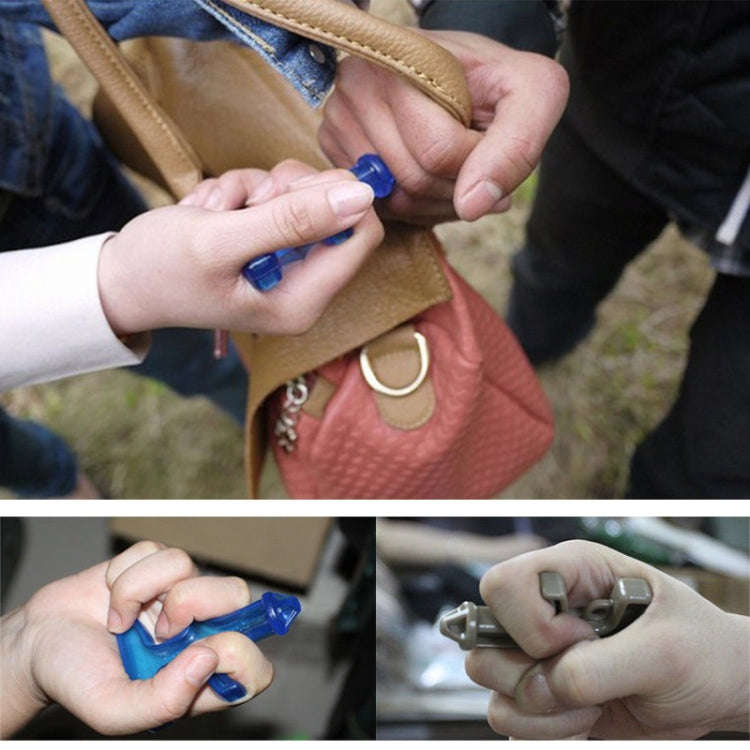 2 PCS Outdoor Emergency Strong Self-defense Personal Protection Security Tool Women Finger Stinge...