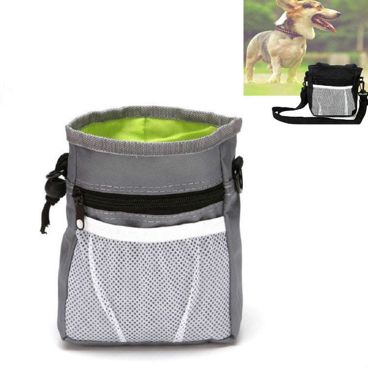 Pet Snack Bag Training Waist Bag Out Multifunctional Pet Training Bag(Gray)