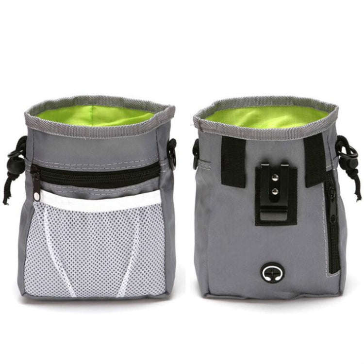 Pet Snack Bag Training Waist Bag Out Multifunctional Pet Training Bag(Gray)