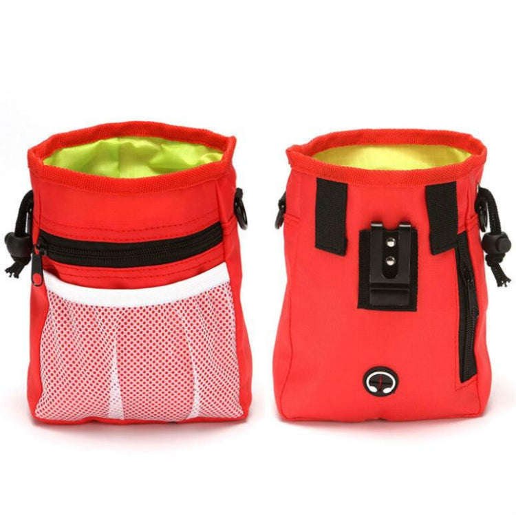 Pet Snack Bag Training Waist Bag Out Multifunctional Pet Training Bag(Red)