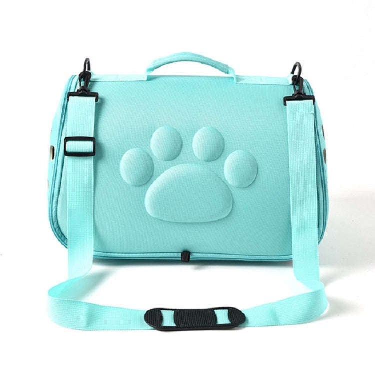 Cats and Dogs Go Out Portable Breathable Foldable EVA Pet Bag, Size:52×27×28cm(Green)