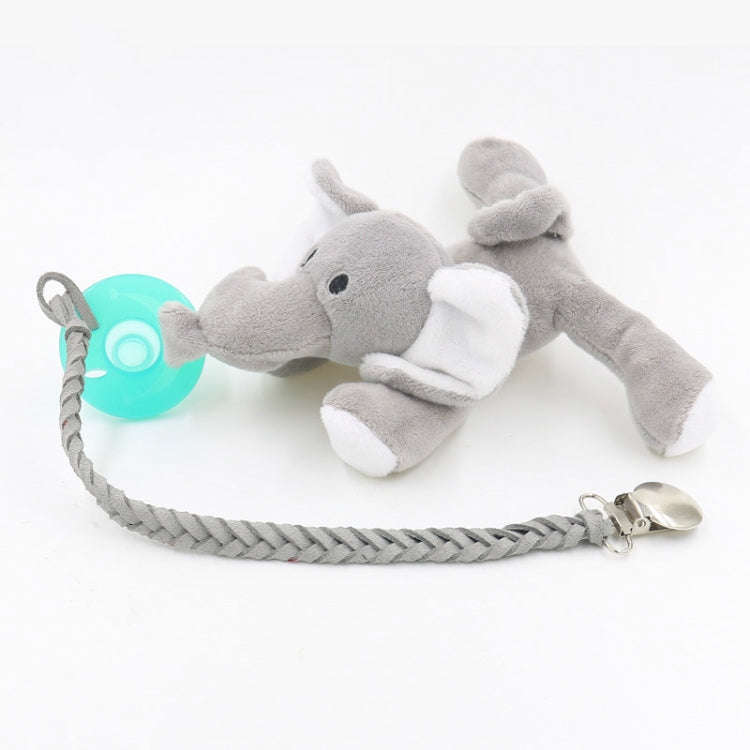 3 PCS Baby Pacifier Chain Leather Woven Anti-off Chain(Gray)