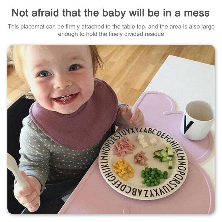 Children Cloud Silicone Placemat Waterproof Environmental Protection Student Table Mat, Color:Yellow