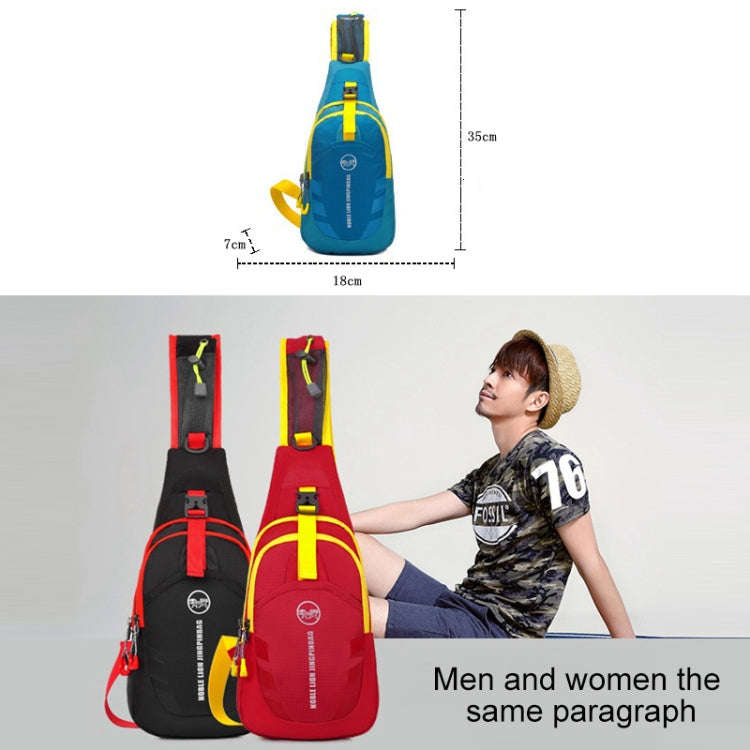 Motorcycle Waterproof Nylon Backpack Convenient Motorbike Chest Bag Backpack Camping Hiking Runni...