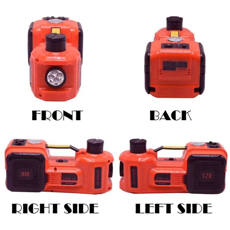 3 In 1 Car Electric Jack Air Pump Electric Wrench Maintenance Tools Set(Red)