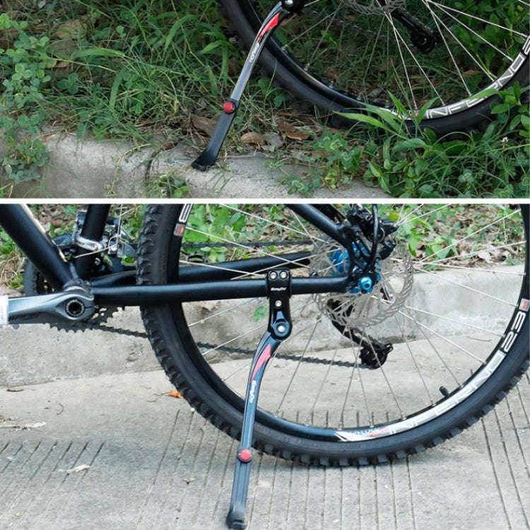DEEMOUNT Bicycle Aluminum Alloy Foot Support Parking Rack(Silver Label)