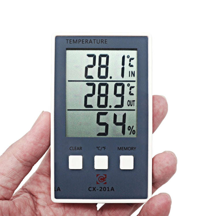 CX-201A LCD Digital Weather Station Thermometer Hygrometer Indoor  Outdoor Temperature Humidity M...