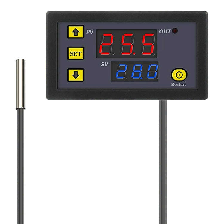 High-precision Microcomputer Intelligent Digital Display Switch Thermostat, Style:12V Power Suppl...
