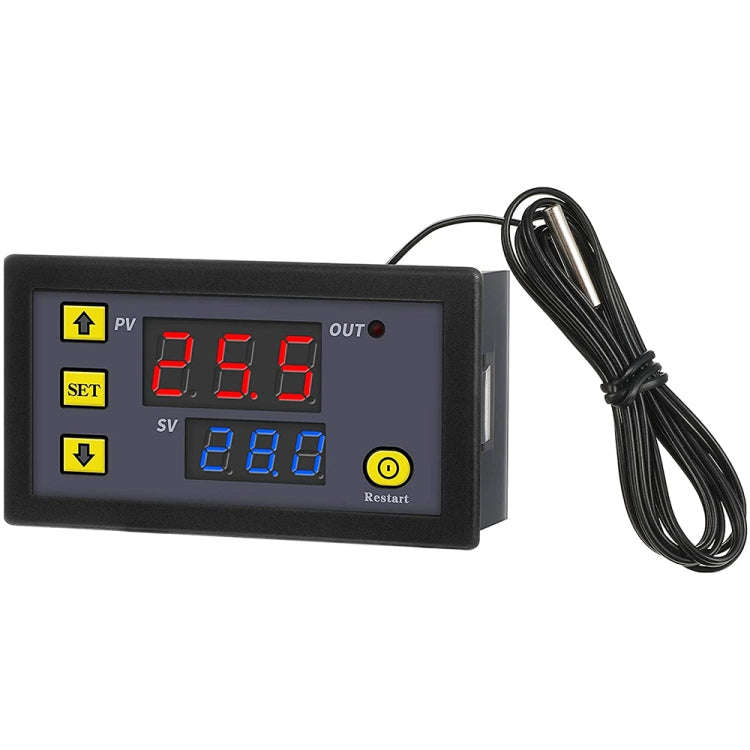 High-precision Microcomputer Intelligent Digital Display Switch Thermostat, Style:12V Power Suppl...