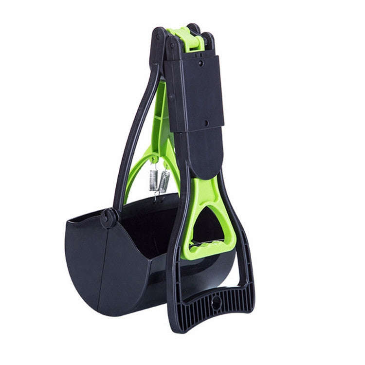 Long Handle Pet Toilet Picker Dog Foldable Toilet(Green)
