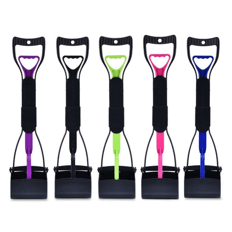 Long Handle Pet Toilet Picker Dog Foldable Toilet(Purple)