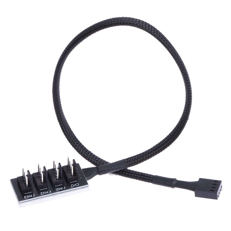 2 PCS Computer Fan PWM Hub Computer Chassis Fan Hub(A Drag Four)