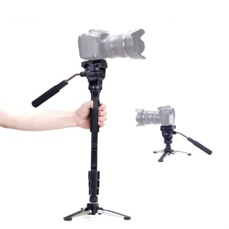 YUNTENG VCT-288RM SLR Camera Monopod Camera Support Foot Hydraulic Head Professional Photography ...