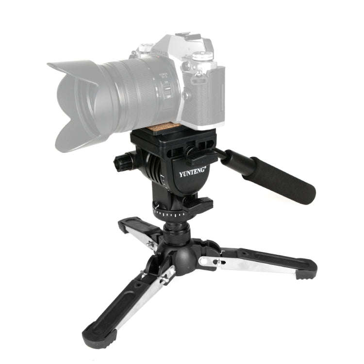 YUNTENG VCT-288RM SLR Camera Monopod Camera Support Foot Hydraulic Head Professional Photography ...