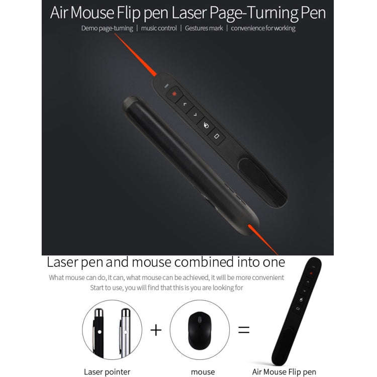Rechargable RF 2.4G Wireless Presenter with Air Mouse PowerPoint Remote Control