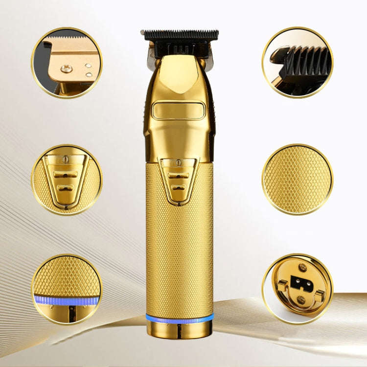 S9 USB Rechargeable Retro Electric Hair Clipper(Black)