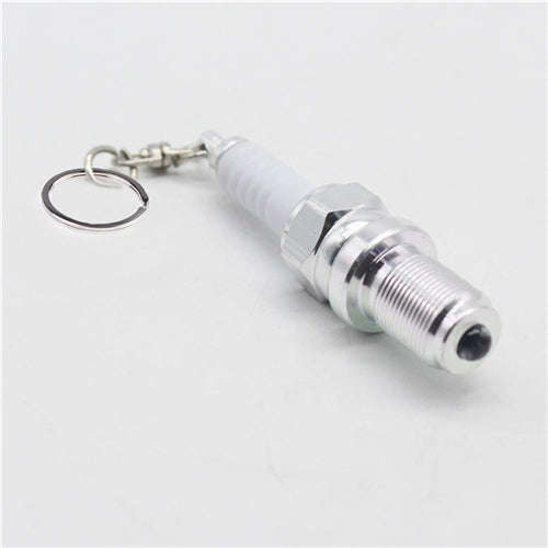 2 PCS Casual LED Key Chain Spark Plug Key Chain Keychain Car Parts Keyring Car Styling Accessorie...