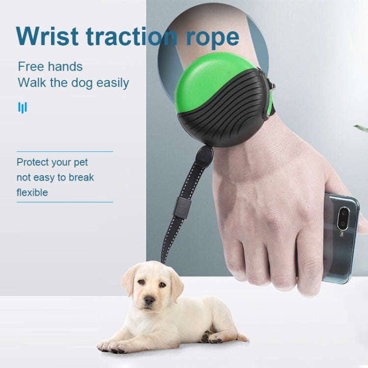 3m Automatic Retractable Wrist-style Pet Nylon Leash(Gray)