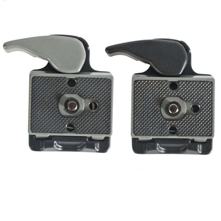 BEXIN Tripod Head Quick Release Plate Holder For Manfrotto 200PL-14(Grey)