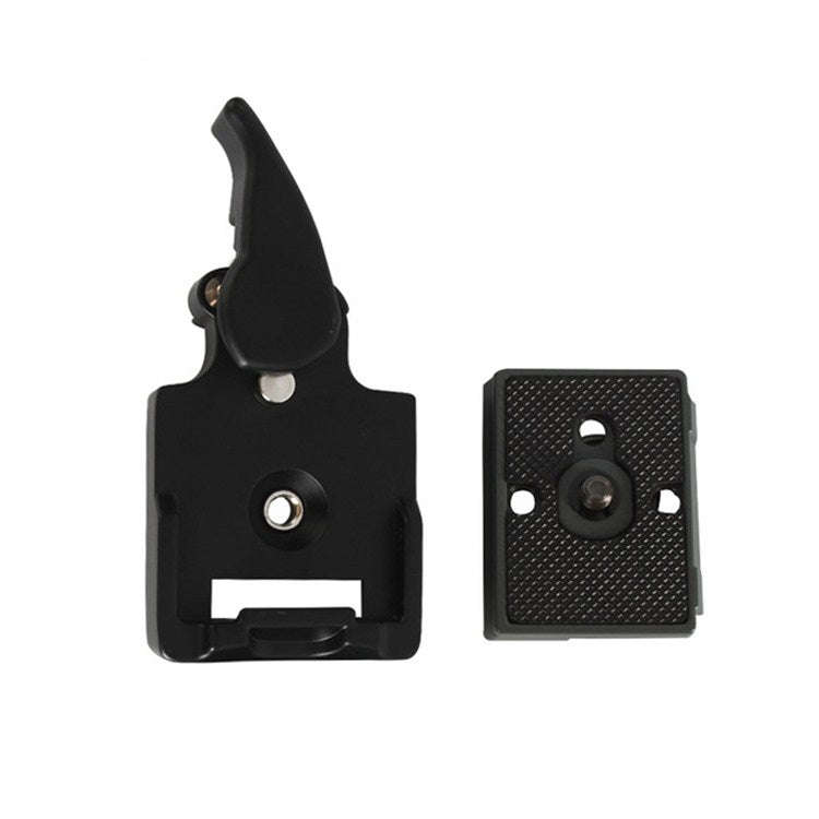 BEXIN Tripod Head Quick Release Plate Holder For Manfrotto 200PL-14(Grey)