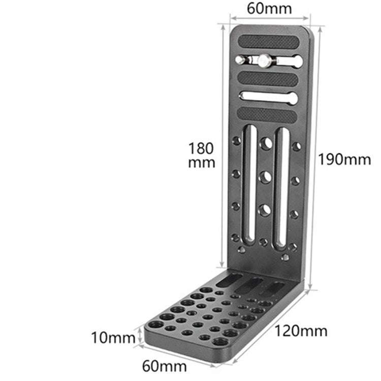 BEXIN L130C L-shaped Vertical Clapper Hydraulic Pan/tilt Tripod Quick Release Plate for DJI RONIN...
