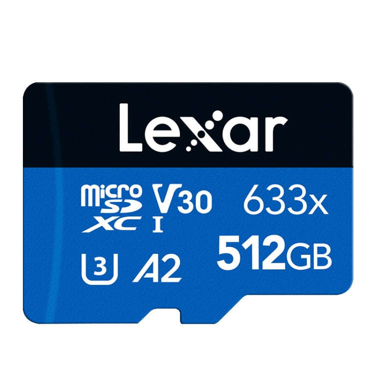 Lexar 633x 512GB High-speed Flash Memory Card Sports Camera Mobile Phone TF Car Driving Recorder ...