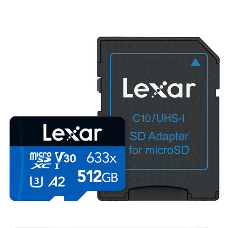 Lexar 633x 512GB High-speed Flash Memory Card Sports Camera Mobile Phone TF Car Driving Recorder ...