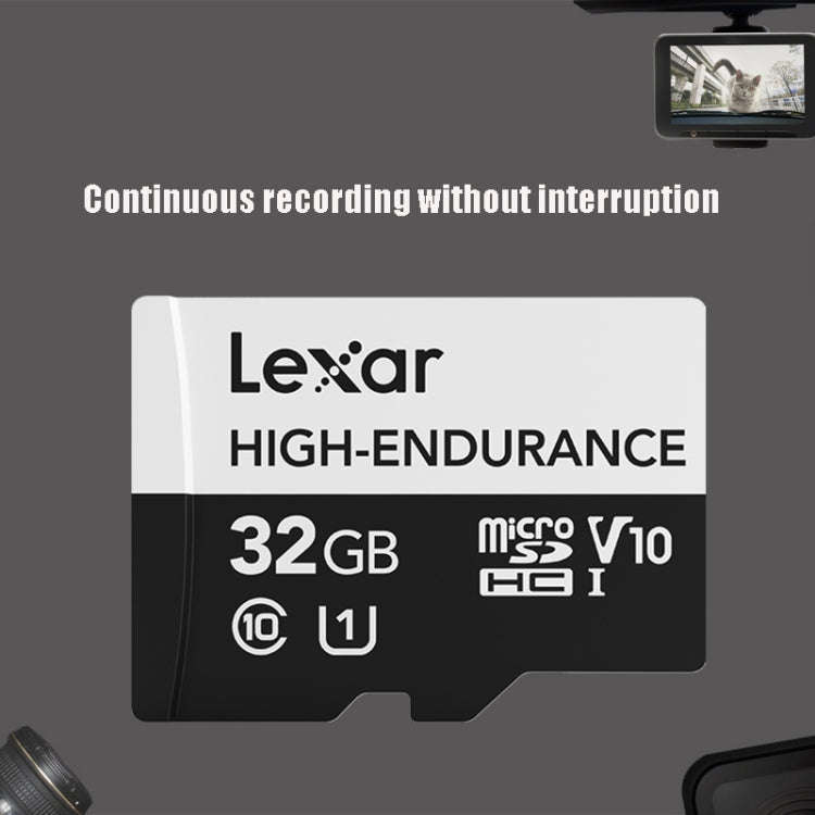 Lexar MicroSDHC 32GB High-endurance Driving Recorder Video Surveillance Camera TF Memory Card Vid...