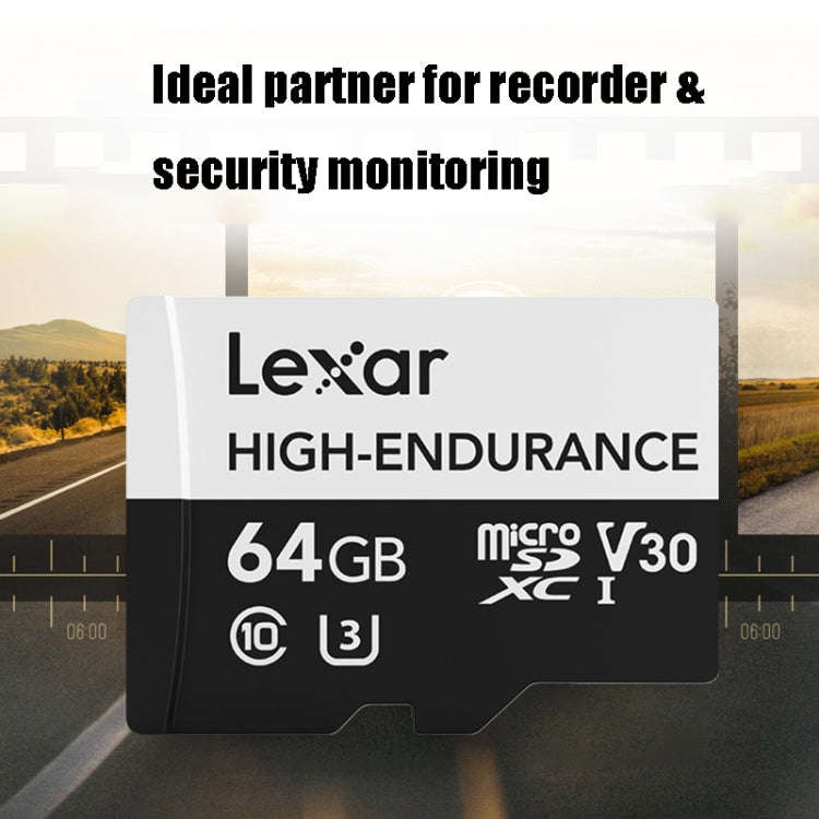 Lexar MicroSDHC 64GB High-endurance Memory Card Driving Recorder Security Monitoring TF Card Vide...