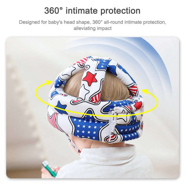 Baby Protective Cap Toddler Walking Helmet Child Fall Protection Headrest Cap(Blue Whale)