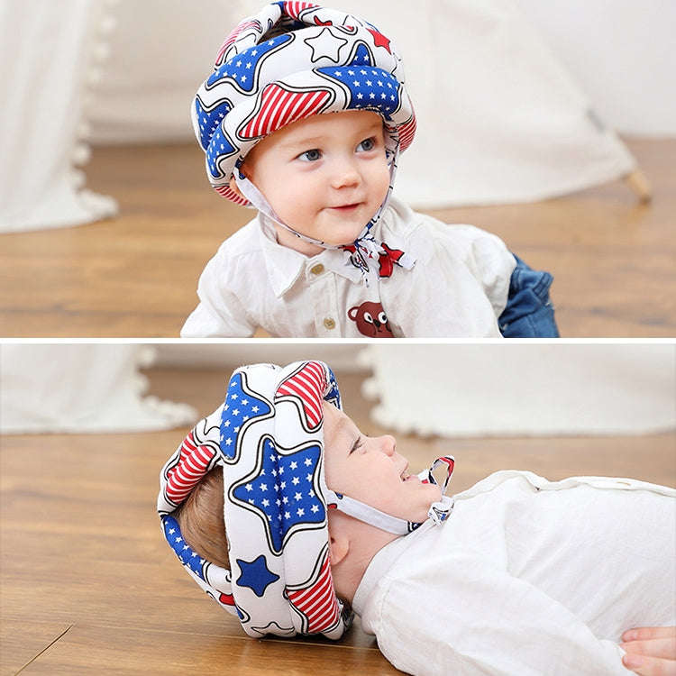 Baby Protective Cap Toddler Walking Helmet Child Fall Protection Headrest Cap(Blue Whale)