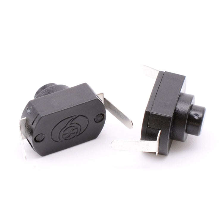 20 PCS YT-1208-YD LED Flashlight Button Switch, Style:Bent Feet(White)
