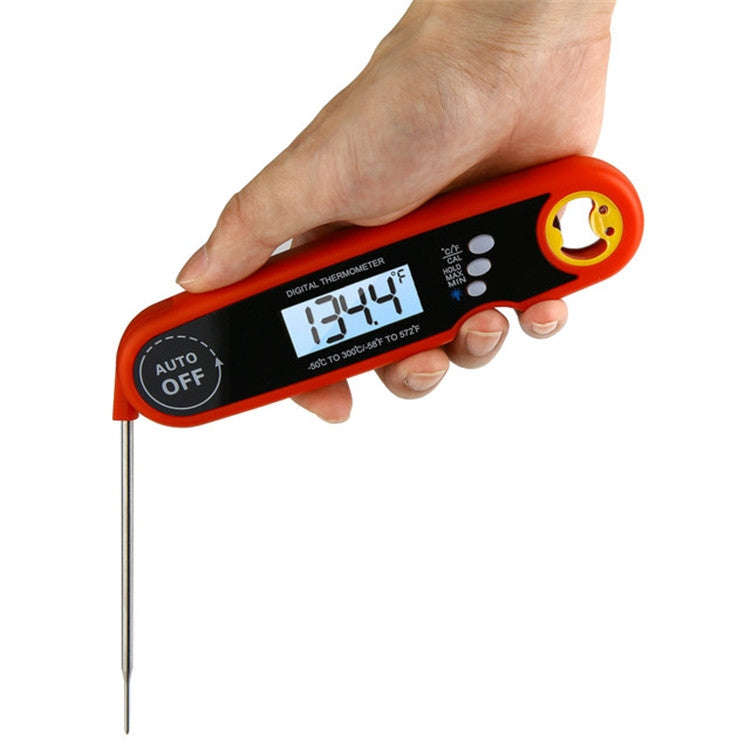 Foldable Probe Waterproof Food Thermometer Kitchen Barbecue Fast Temperature Measurement Digital ...