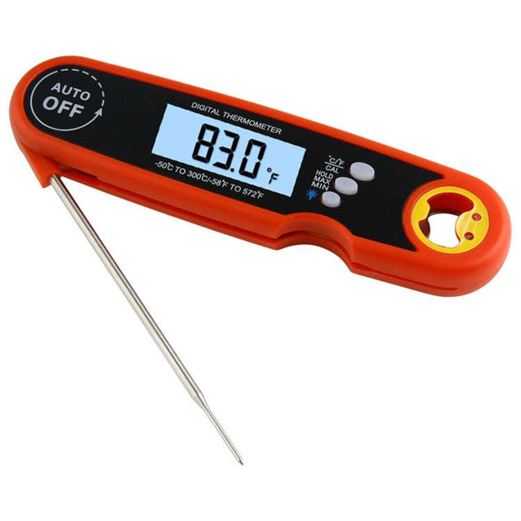 Foldable Probe Waterproof Food Thermometer Kitchen Barbecue Fast Temperature Measurement Digital ...
