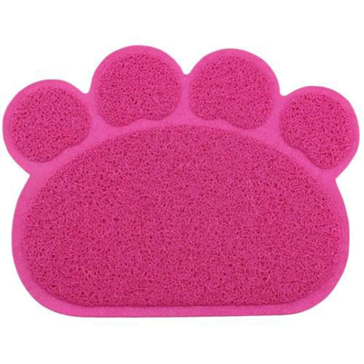 PVC Claw Shaped Cat Litter Mat Pet Placemat Anti-skid Floor Mat Pet Supplies(Gray)