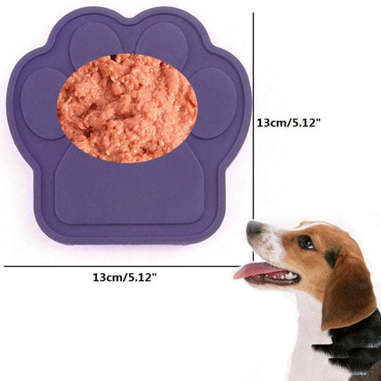 Pet Silicone Fixed Suction Cup Bowl Slow Eating Divert Attention Bath Products(Purple)