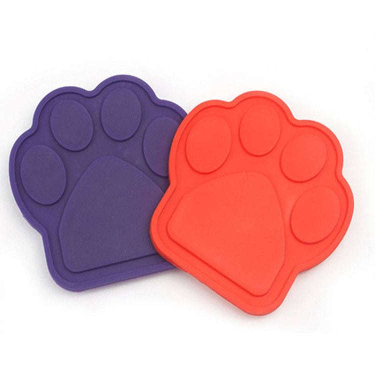 Pet Silicone Fixed Suction Cup Bowl Slow Eating Divert Attention Bath Products(Purple)
