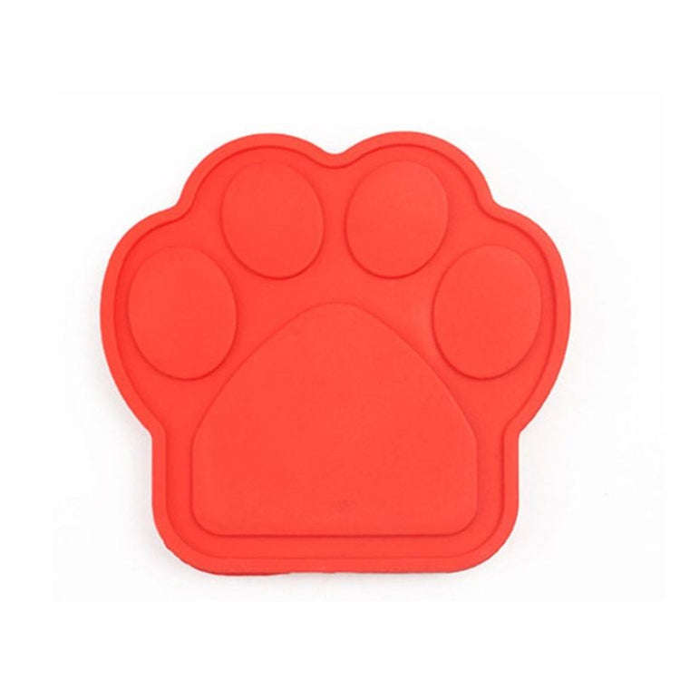 Pet Silicone Fixed Suction Cup Bowl Slow Eating Divert Attention Bath Products(Red)