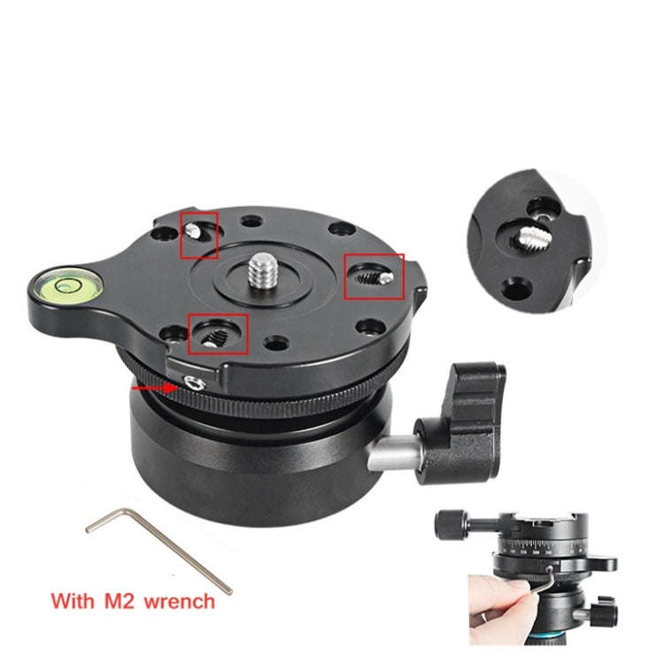 BEXIN DY-60N 1/4 inch Thread Dome Professional Tripod Leveling 360 Degree Panorama Head Base with...