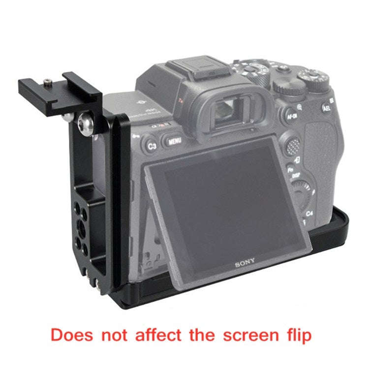 BEXIN Push-Pull Type Vertical Shoot Quick Release L Plate Bracket Base Holder with Hot Shoe for S...