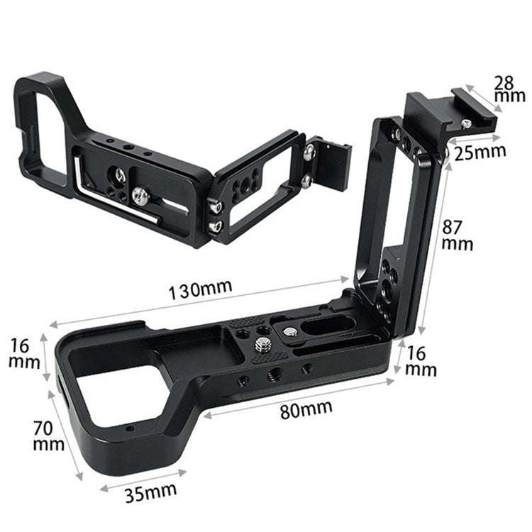 BEXIN Push-Pull Type Vertical Shoot Quick Release L Plate Bracket Base Holder with Hot Shoe for S...