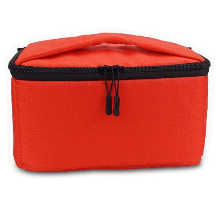 Water-resistant DSLR Padded insert Case Waterproof Zipper Removable Partition Camera Bags(Red)