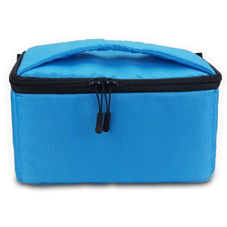 Water-resistant DSLR Padded insert Case Waterproof Zipper Removable Partition Camera Bags(Blue)
