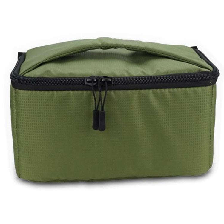 Water-resistant DSLR Padded insert Case Waterproof Zipper Removable Partition Camera Bags(Army Gr...