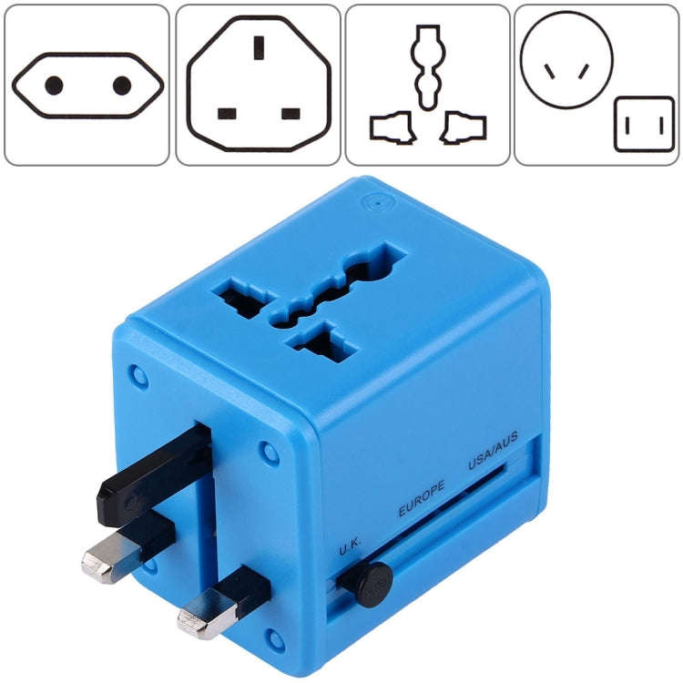 World-Wide Universal Travel Concealable Plugs Adapter with & Built-in Dual USB Ports Charger for ...