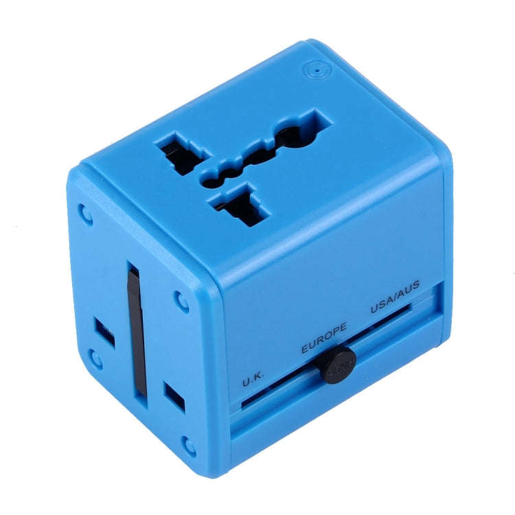World-Wide Universal Travel Concealable Plugs Adapter with & Built-in Dual USB Ports Charger for ...