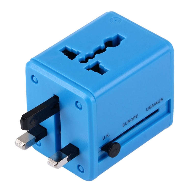 World-Wide Universal Travel Concealable Plugs Adapter with & Built-in Dual USB Ports Charger for ...