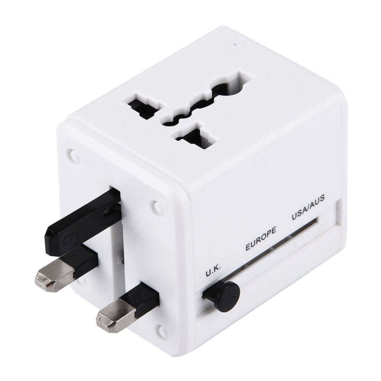 World-Wide Universal Travel Concealable Plugs Adapter with & Built-in Dual USB Ports Charger for ...